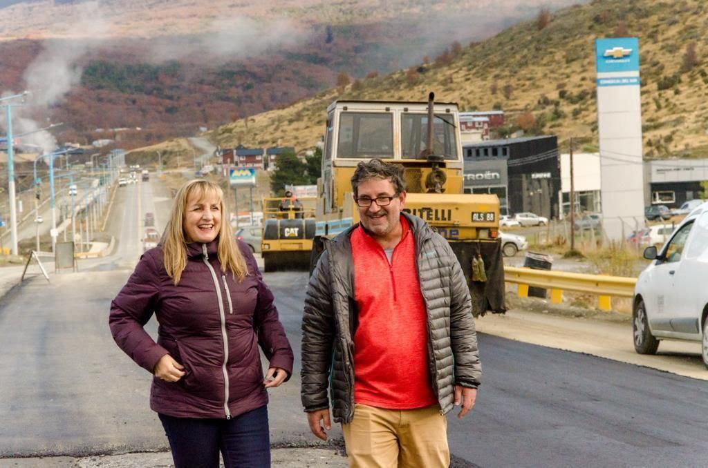 Fue Pavimentado Otro Tramo De La Avenida H Roe De Malvinas En El Marco