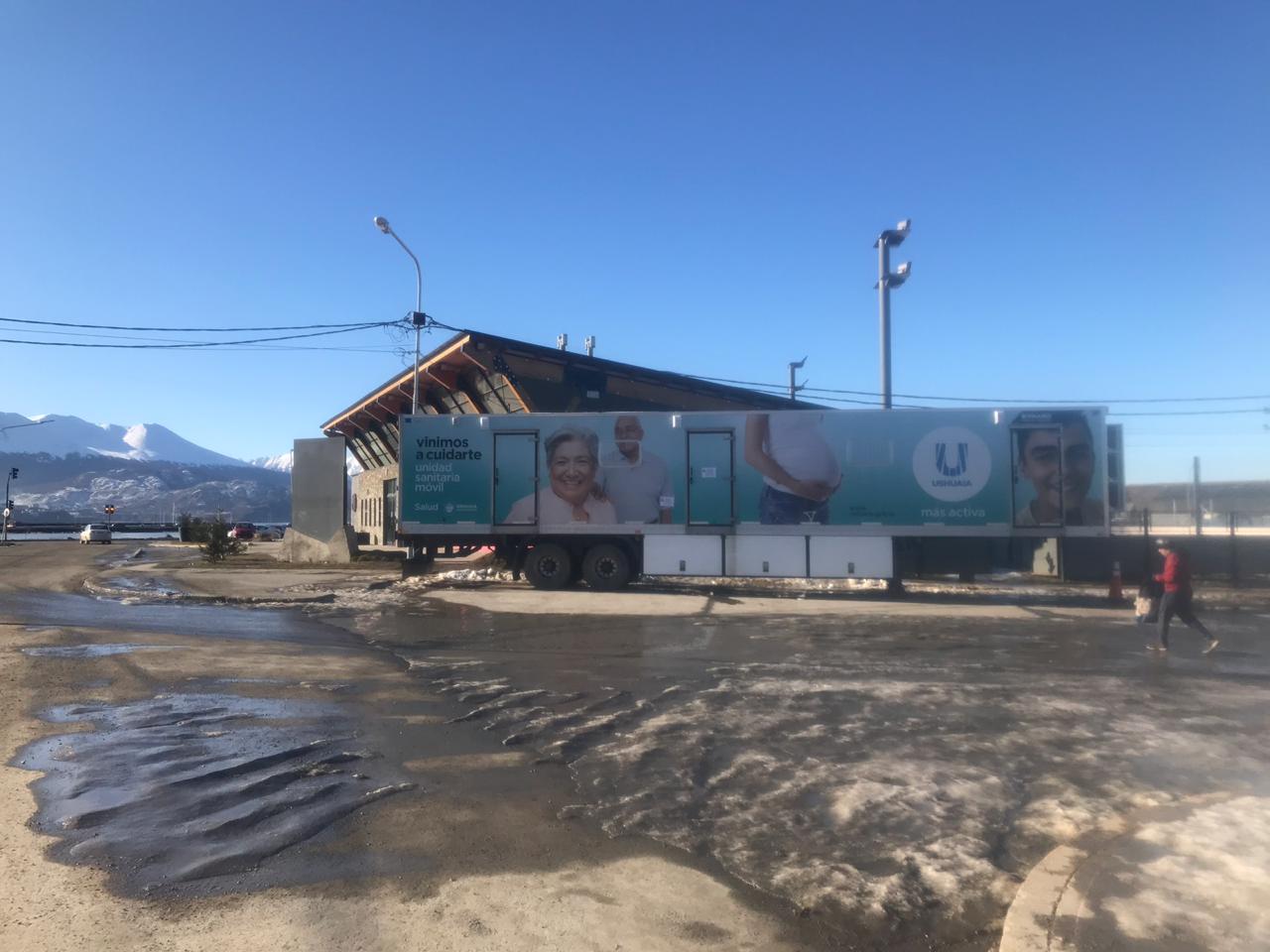 movil sanitario en Polo PIoneros Fueguinos